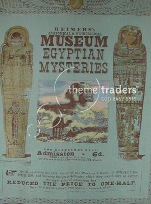 Egyptian Museum Fairground Backdrop Props, Prop Hire