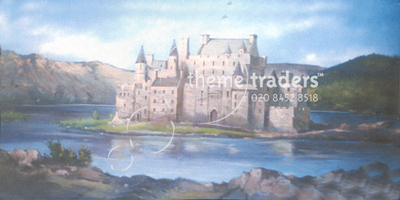 Scottish Castle Backdrop Props, Prop Hire