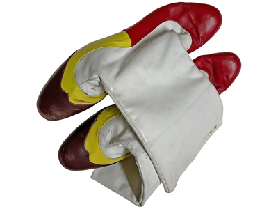 Leather Vintage Clowns Two Way Boots Props, Prop Hire