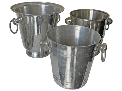 Vintage Ice Buckets Props, Prop Hire