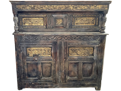 Ornate Carved Gilded Cupboard Sideboard Ancient Props, Prop Hire