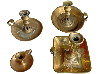 Wee Willy Brass Hand Candle Holder Props, Prop Hire