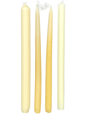 Tallow Beeswax Assorted Candles Props, Prop Hire