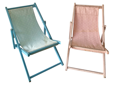 Retro Deck Chairs Props, Prop Hire