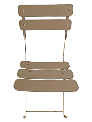 Beige Foldable Chair Stat Props, Prop Hire