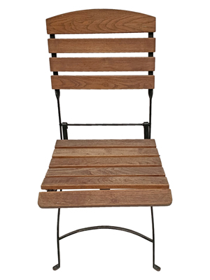 Teak Fold Slat Garden Chair Props, Prop Hire
