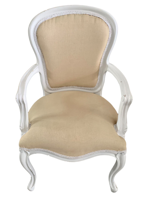 White Carver Chairs Props, Prop Hire