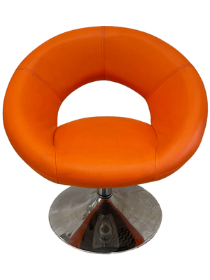 Orange Designer Donut Chair Props, Prop Hire