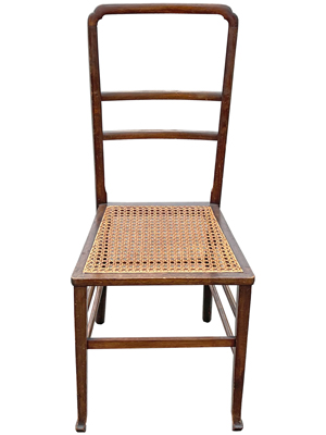 Quality Fine Wood Chair With Woven Seat Props, Prop Hire