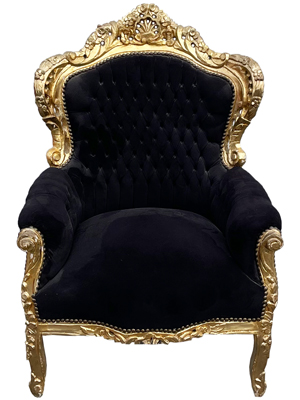 Black Throne Chair Props, Prop Hire