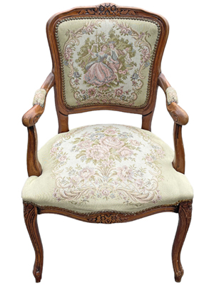 Antique Tapestry Chair Props, Prop Hire