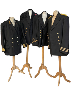 Royal Naval Officers Jackets Props, Prop Hire