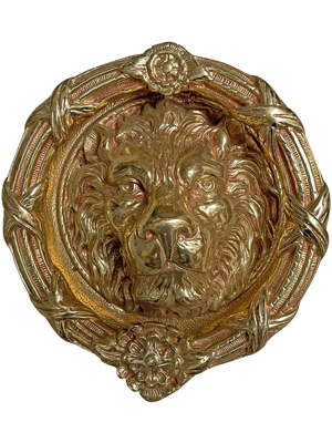 Extra Large Brass Lion Doorknobs Props, Prop Hire