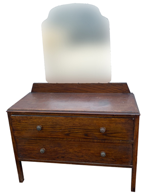 Dressing Table with Drawers and Mirrror Props, Prop Hire