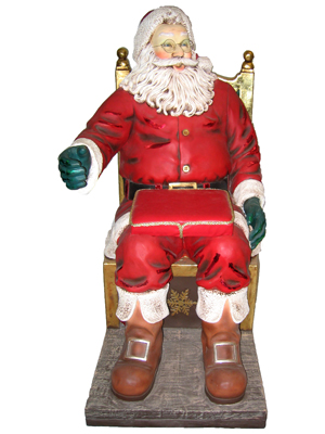 Father Christmas Statues Props, Prop Hire