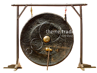 Giant Gongs On Stand Props, Prop Hire