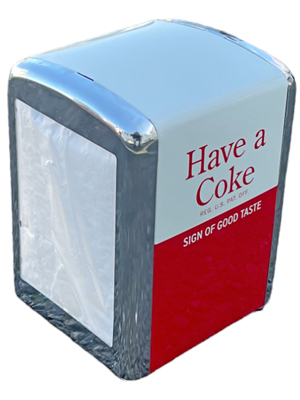 Coca Cola Napkin Dispensers Props, Prop Hire