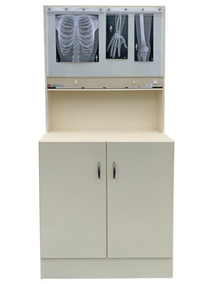 Hospital Cabinet With X Ray Films Props, Prop Hire