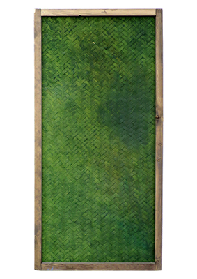 Green Woven Bamboo Screen Props, Prop Hire