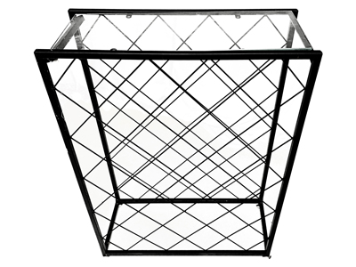 Wire and Glass Side Shelf Props, Prop Hire