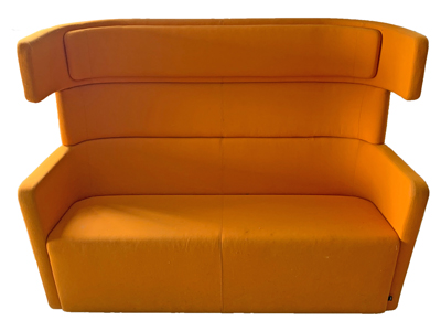 Orange Treble Sofa Props, Prop Hire