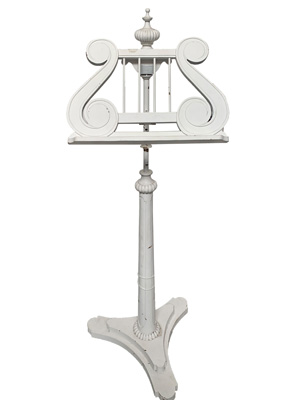 White Wood Music Stand Props, Prop Hire