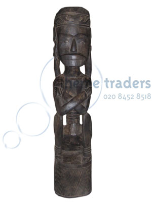 Primitive 2 Metre Wood Statues Props, Prop Hire