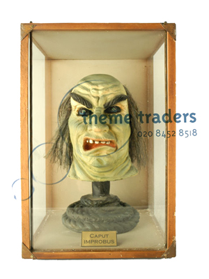 Troll Head in Display Case Props, Prop Hire