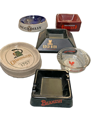 Pub Ashtrays Props, Prop Hire