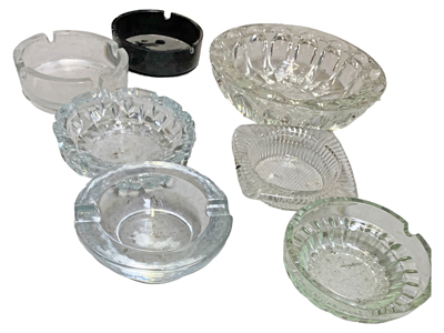 Plain Ashtrays Props, Prop Hire