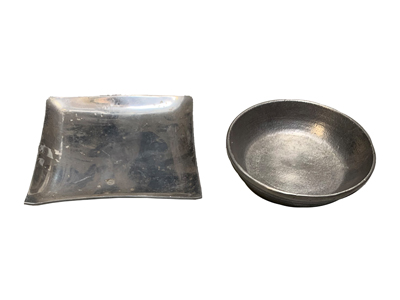 Silver Ashtrays Props, Prop Hire