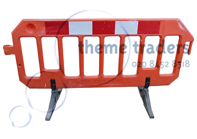 Plastic Orange Barriers Props, Prop Hire