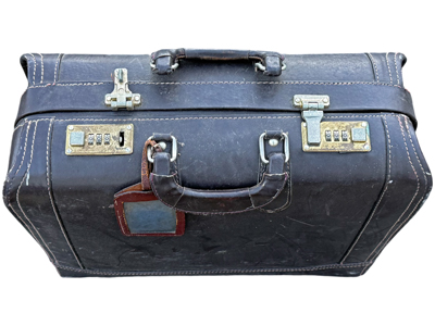 Leather Gladstone Bag Props, Prop Hire