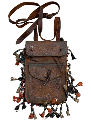 Shaman Leather Mongolian Pouch Props, Prop Hire