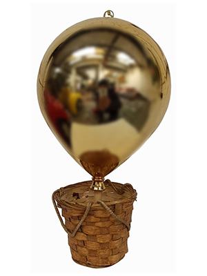 Hanging Gold Balloon Props, Prop Hire