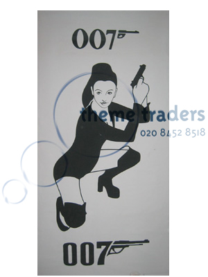 Bond Girl Banners Props, Prop Hire