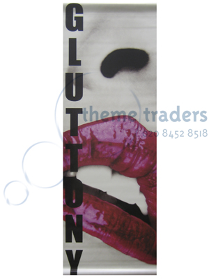 Seven Deadly Sins Gluttony Banners Props, Prop Hire