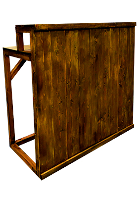 Rustic Wood Bar Props, Prop Hire