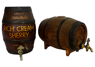 Small Ceramic Barrels Props, Prop Hire