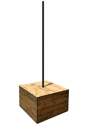 Timber Rigging Base Props, Prop Hire