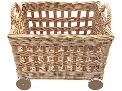 50 Centimetre Basket On Wheels Props, Prop Hire