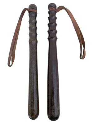 Victorian Wooden Truncheons Props, Prop Hire