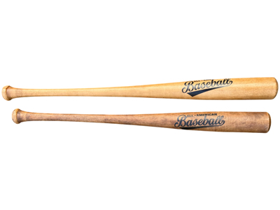 Vintage American Wooden Baseball Bats Props, Prop Hire