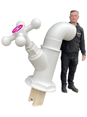 Giant Hot Taps Props, Prop Hire