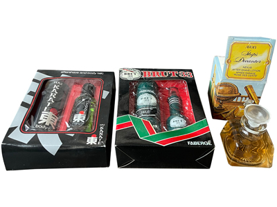 Mens Toiletries Cologne Retro In Original Packaging Props, Prop Hire