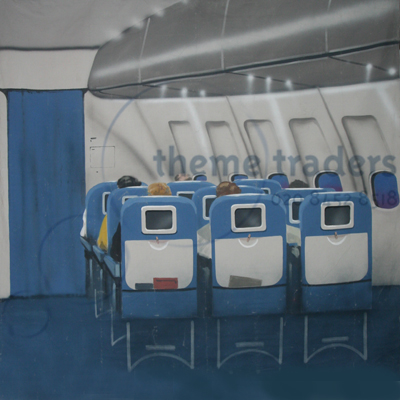 Plane interior backdrop hire Props, Prop Hire