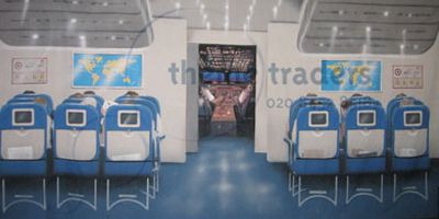 Airline Interior Backdrop Props, Prop Hire