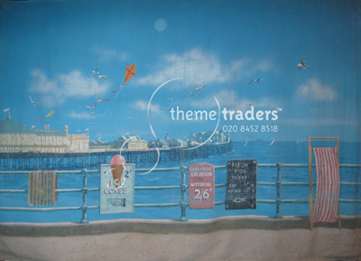 Seaside Pier Backdrop Props, Prop Hire