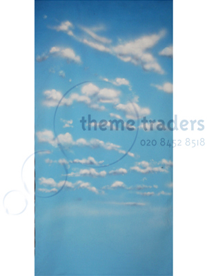 Clouds Backdrop Blue Sky Props, Prop Hire