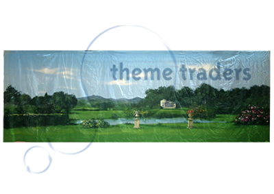 Country House Garden Backdrop Props, Prop Hire